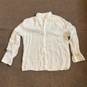 Abercrombie & Fitch white linen shirt